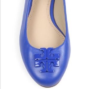 Tory Burch Macaw Electric Blue Ballet Flats
